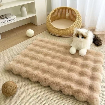 Katės lizdas „Four Seasons“ universalus augintinių miego apklotas, šiltas žieminis kilimėlis, mažo šuns ir katės guolis, atsparus purvui