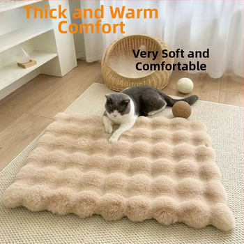 Katės lizdas „Four Seasons“ universalus augintinių miego apklotas, šiltas žieminis kilimėlis, mažo šuns ir katės guolis, atsparus purvui