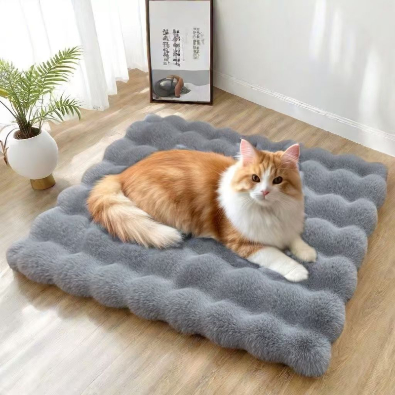 Katės lizdas „Four Seasons“ universalus augintinių miego apklotas, šiltas žieminis kilimėlis, mažo šuns ir katės guolis, atsparus purvui