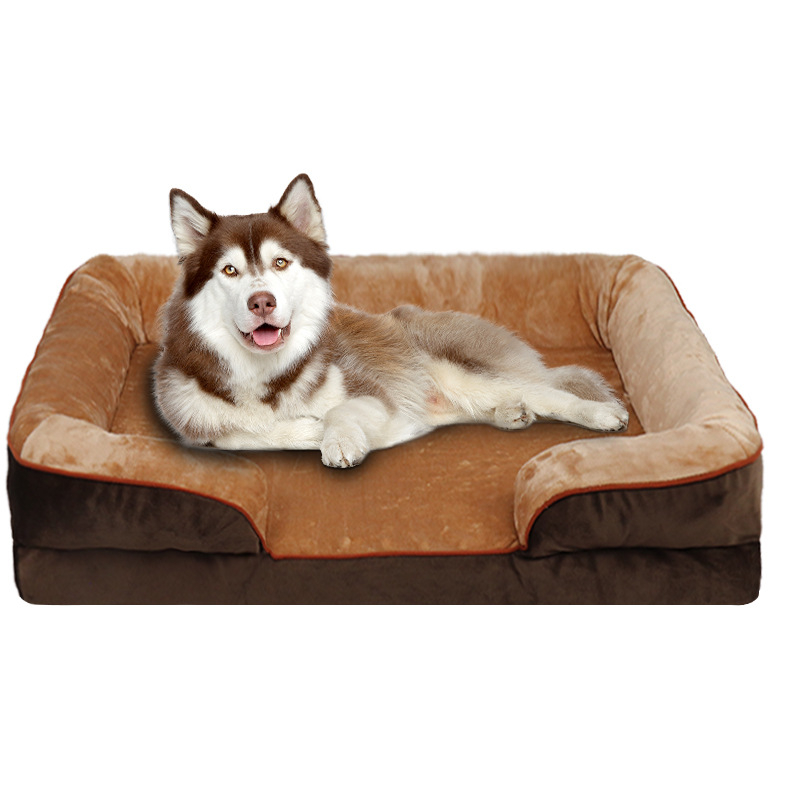 Pohovka pre domáce zvieratá Amazon Cross-Border Vankúš na pohovku pre psov Matrac na psiu špongiu Zimný jahňací zamatový domček pre psov Hniezdo pre domáce zvieratá