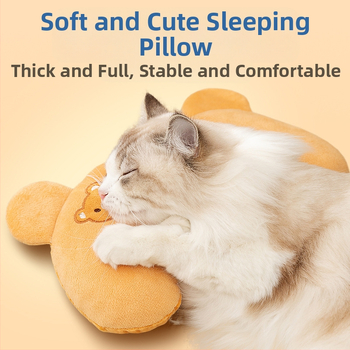 Univerzálny priedušný vankúš v tvare U s výšivkou pre psov, špeciálne pre domáce zvieratá Four Seasons, s výšivkou v tvare U pre mačky