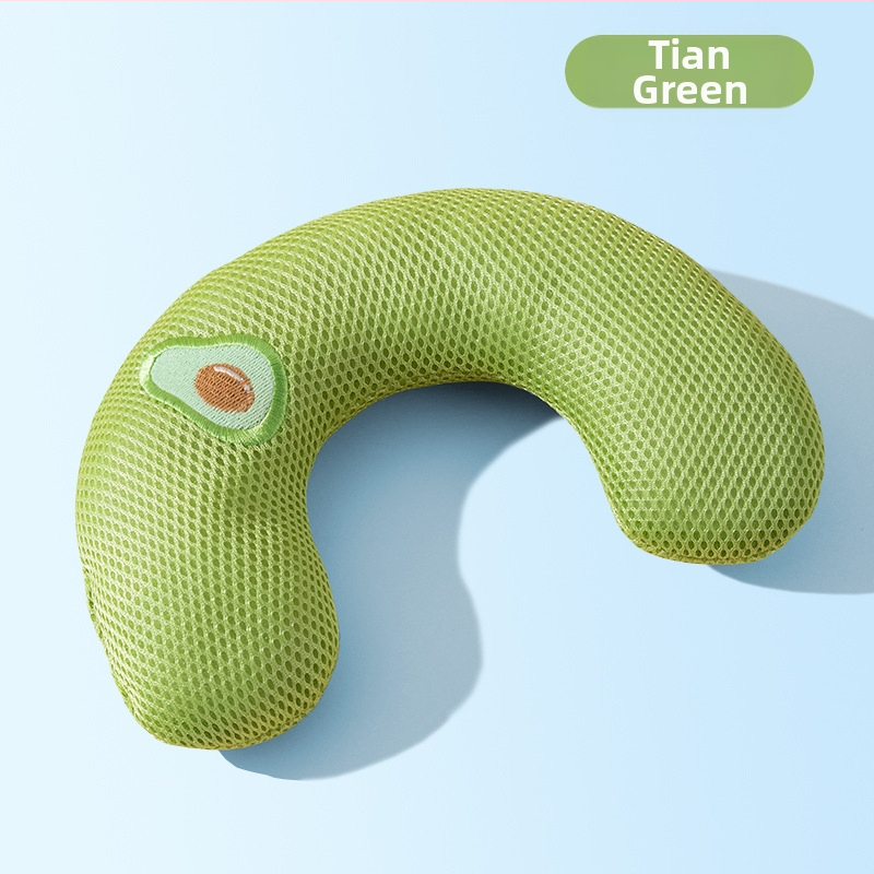 Univerzálny priedušný vankúš v tvare U s výšivkou pre psov, špeciálne pre domáce zvieratá Four Seasons, s výšivkou v tvare U pre mačky