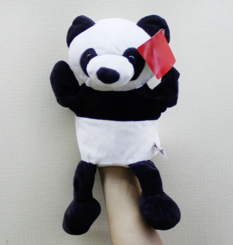 Piiriülene uus toode, loomade käenukk, lapsevanema ja lapse interaktiivne hariduslik plush-mänguasi, lõvi, vatsakest kõnelev sõrmenukk