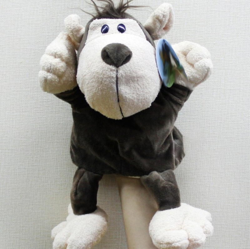 Piiriülene uus toode, loomade käenukk, lapsevanema ja lapse interaktiivne hariduslik plush-mänguasi, lõvi, vatsakest kõnelev sõrmenukk