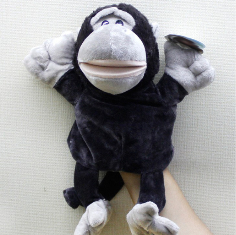 Piiriülene uus toode, loomade käenukk, lapsevanema ja lapse interaktiivne hariduslik plush-mänguasi, lõvi, vatsakest kõnelev sõrmenukk