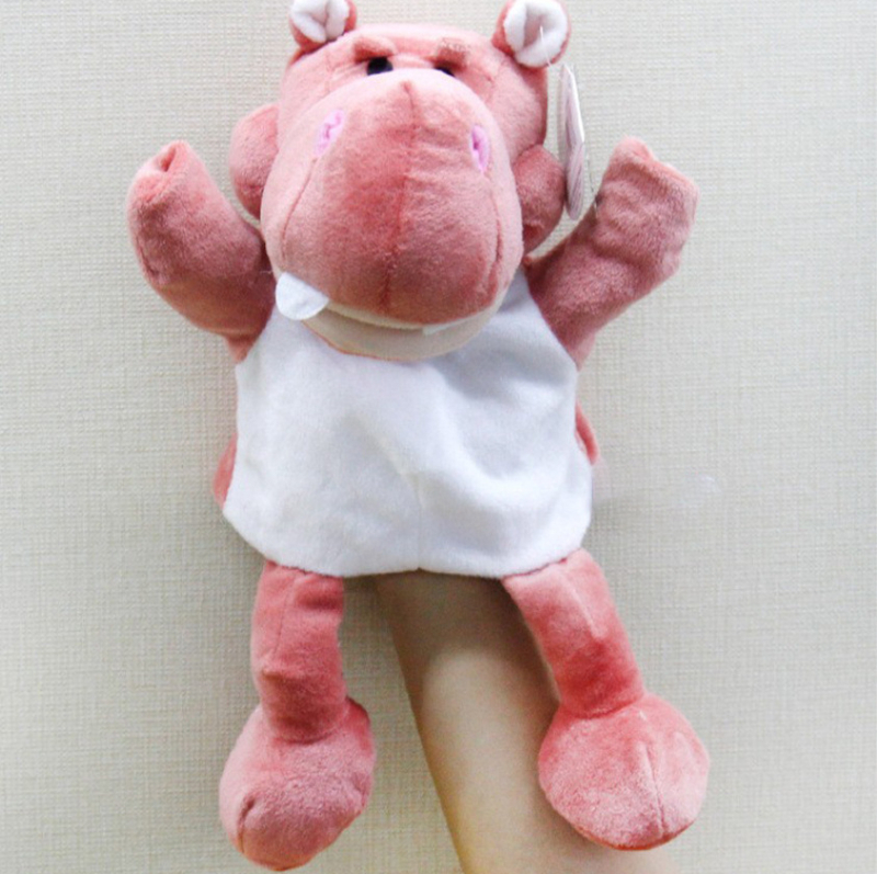 Piiriülene uus toode, loomade käenukk, lapsevanema ja lapse interaktiivne hariduslik plush-mänguasi, lõvi, vatsakest kõnelev sõrmenukk