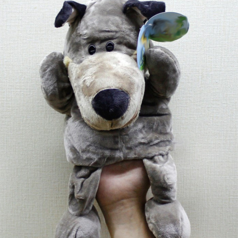 Piiriülene uus toode, loomade käenukk, lapsevanema ja lapse interaktiivne hariduslik plush-mänguasi, lõvi, vatsakest kõnelev sõrmenukk