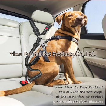 Πολυλειτουργικό σχοινί έλξης για κατοικίδια Ζώνη ασφαλείας αυτοκινήτου για κατοικίδια, ζώνη ασφαλείας για σκύλους, σχοινί για σκύλους με αντιεκρηκτική προστασία για μεγάλο σκύλο