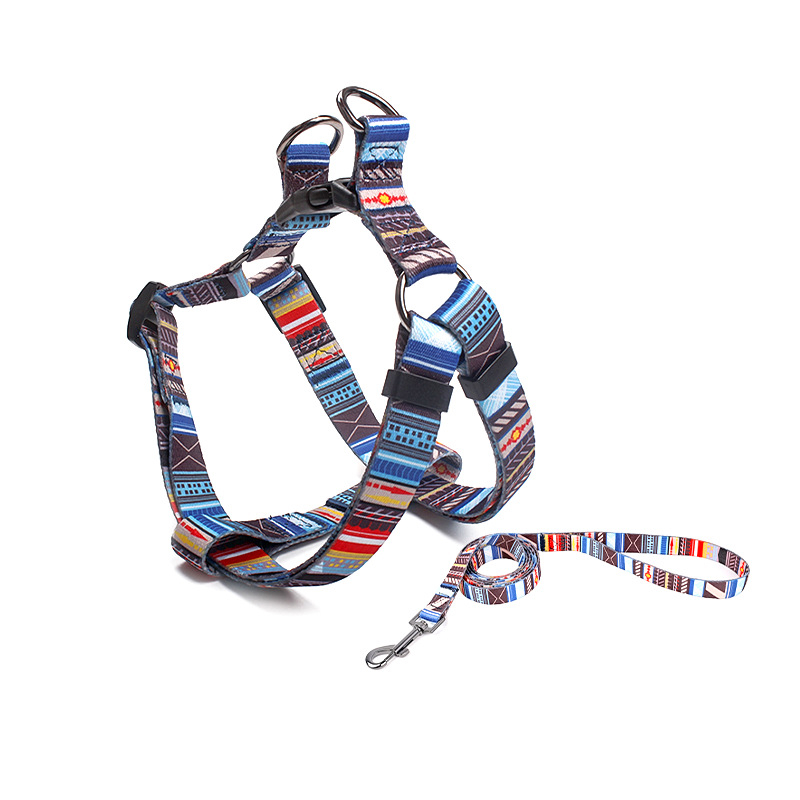 Трансграничен Amazon нов гръден колан за домашни любимци кучета с теглително въже на едро за домашни любимци кучешки гръден колан за кучета