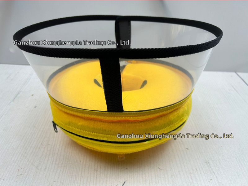 Надуваем PVC нашийник за домашни любимци, за кучета и котки, против ухапване, против надраскване, против облизване, красив, Pp преграда, подвижна