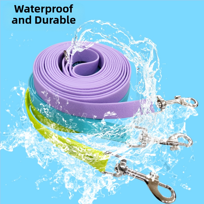 Amazon Hot Selling PVC Pet Traction Lano Vodotesné produkty pre psov Dlhší trakčný pás Pet Oteruvzdorné lano pre venčenie psov