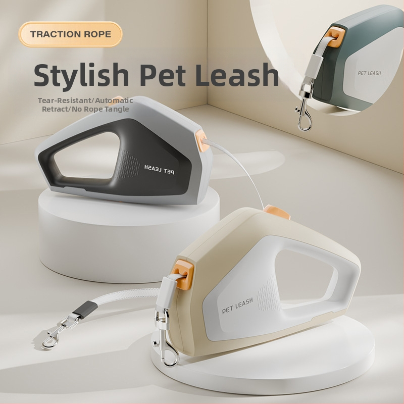 Novo uže za vuču za kućne ljubimce, 5 m, uže za vanjsku šetnju pasa, automatsko uvlačenje, univerzalno uže za male i srednje mačke i pse