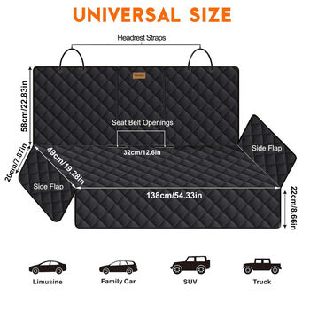 Nodilumizturīgs, pret skrāpējumiem izturīgs mājdzīvnieku automašīnas paklājiņš, ūdensizturīgs, pretslīdes automašīnas spilvens, universāls mājdzīvnieku automašīnas paklājiņš, viegli tīrāms automašīnas paklājiņš