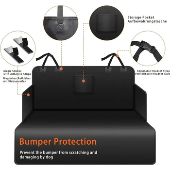 Πατάκι αυτοκινήτου για κατοικίδια, αδιάβροχο, ανθεκτικό στις λαβές, μονό στρώμα, αφαιρούμενο και πλενόμενο, πτυσσόμενο μαξιλάρι καθίσματος σκύλου για σκύλους Amazon