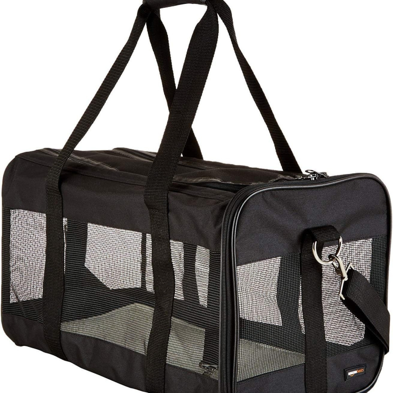 Трансгранична сгъваема четиристранна дишаща чанта за домашни любимци Amazon, чанта за домашни любимци с голям капацитет, лесна за носене