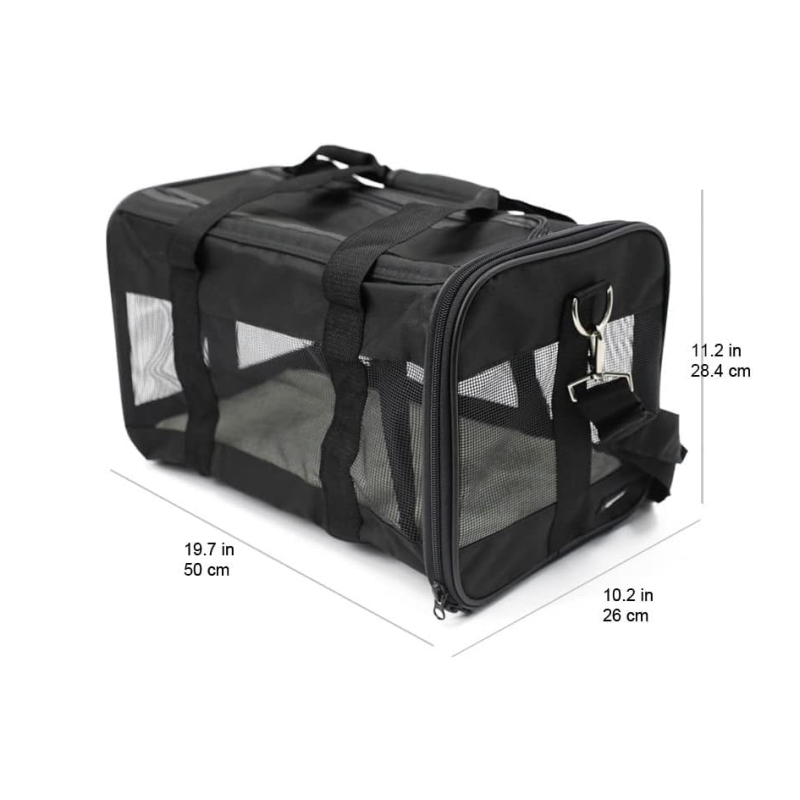 Трансгранична сгъваема четиристранна дишаща чанта за домашни любимци Amazon, чанта за домашни любимци с голям капацитет, лесна за носене