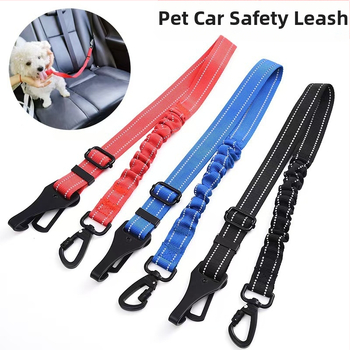 Ζώνη ασφαλείας για κατοικίδια, καθολική, σταθερή πόρπη ασφαλείας αυτοκινήτου, σχοινί ασφαλείας αυτοκινήτου, σταθερό σχοινί αντι-απογύμνωσης έλξης