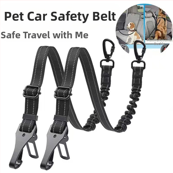 Ζώνη ασφαλείας για κατοικίδια, καθολική, σταθερή πόρπη ασφαλείας αυτοκινήτου, σχοινί ασφαλείας αυτοκινήτου, σταθερό σχοινί αντι-απογύμνωσης έλξης