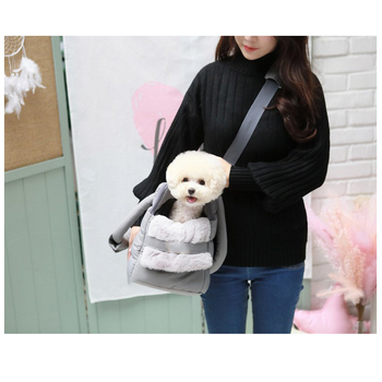 Προσαρμοσμένη τσάντα ταξιδιού για κατοικίδια κεντήματος από βαμβάκι, πολυλειτουργική, άνετη, μονωμένη τσάντα κατοικίδιων για κουτάβια
