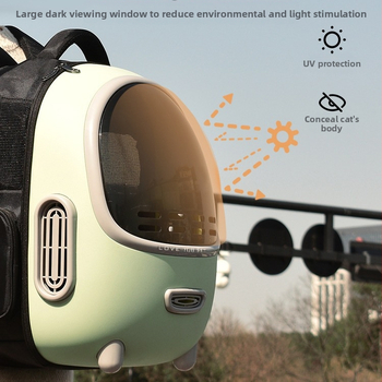 na zalihi veleprodaja ljetna svježa torba za mačke, super prozračna antistresna torba za mačke, prozirna kutija za zrak za kućne ljubimce na ramenu