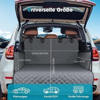 Κάλυμμα πορτμπαγκάζ αυτοκινήτου σκύλου, αντιολισθητική επένδυση φορτίου, κατάλληλο για ταξίδια και άγρια ζωή