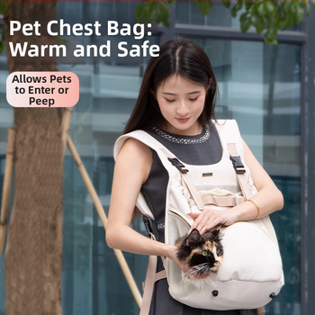 Τσάντα Σκύλου για Εξόδους, Φορητή Τσάντα Στήθους για Κατοικίδια, Ζεστό Σακίδιο Πλάτης για Γάτες, Χειμερινό Σακίδιο Πλάτης, Ιμάντας Στήθους για Γάτες