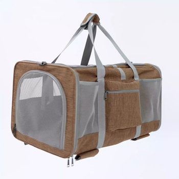 Νέο φορητό κουτί ράβδων έλξης για κατοικίδια με δύο διαμερίσματα εξωτερικού χώρου, γενικής χρήσης, με αεριζόμενους τροχούς, πτυσσόμενο
