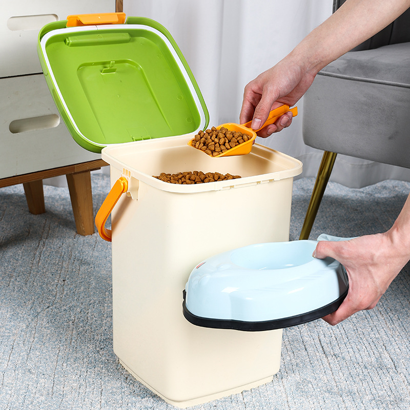 Tehase otsetarne ruudukujuline teravilja hoiutünn 5kg niiskuskindel suletud teravilja hoiutünn kassi teravilja tünn koera teravilja tünn lemmiklooma teravilja tünn