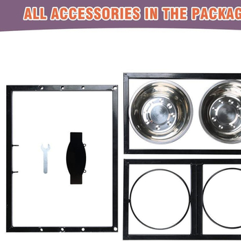 Ράφι μπολ για κατοικίδια σκύλου από σίδερο Amazon Foreign Trade, αφαιρούμενη ράγα σιδερώματος για τροφή σκύλου, μπολ από ανοξείδωτο ατσάλι, ράφι σιδερώματος για μπολ σκύλου