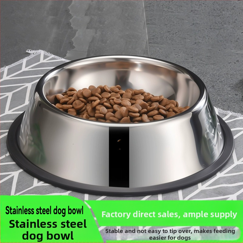 Купа за кучета от неръждаема стомана, антидетонираща купа за кучета, голяма хранилка за кучета, голяма купа за кучета