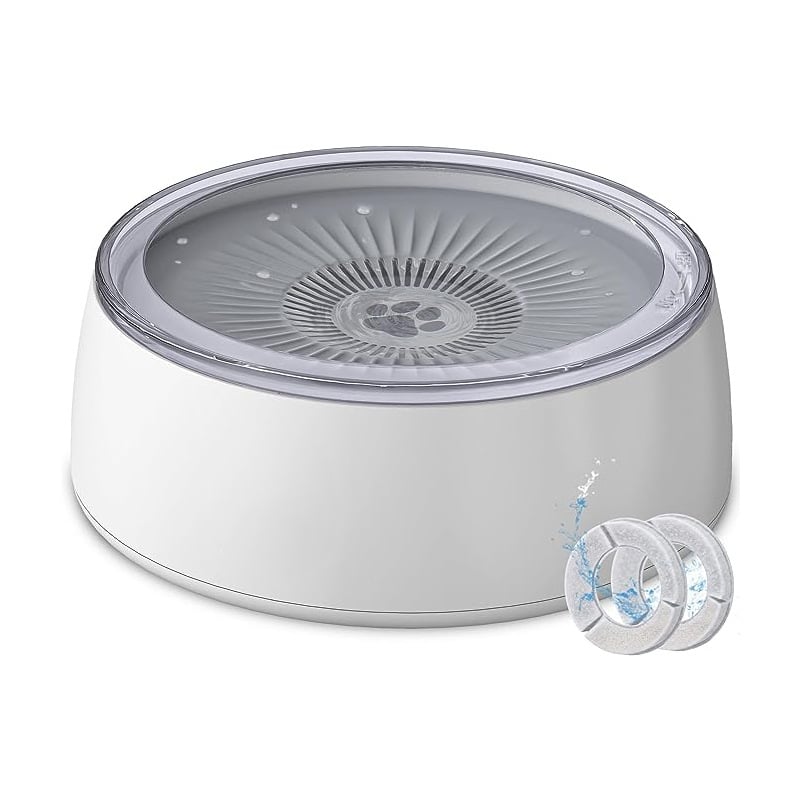 Noul bol de apă pentru animale de companie de mare capacitate de 3L de la Amazon, cu gură neumedată și anti-șoc, plutitor pentru animale de companie, bol cu hrană lentă