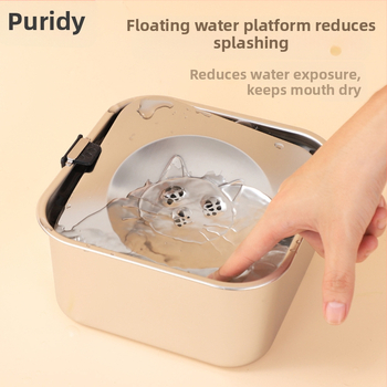 Μπολ για σκύλους από ανοξείδωτο ατσάλι, κρεμαστό μπολ, τετράγωνο πλωτό μπολ, νιπτήρας σκύλου, μεγάλης χωρητικότητας, πόσιμο νερό, αντικραδασμικό μπολ για κατοικίδια, σκεύη πόσης