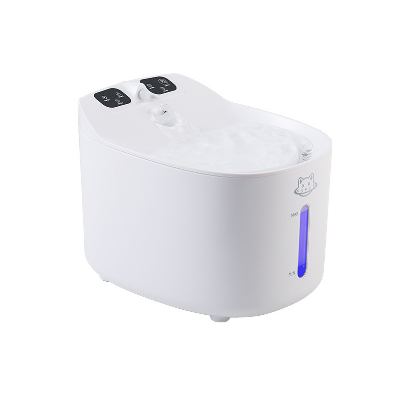 Диспенсър за вода за котки, питейна вода за кучета, домашни любимци, автоматичен циркулационен диспенсър за питейна вода за котки, течаща купа за вода, поилка за вода