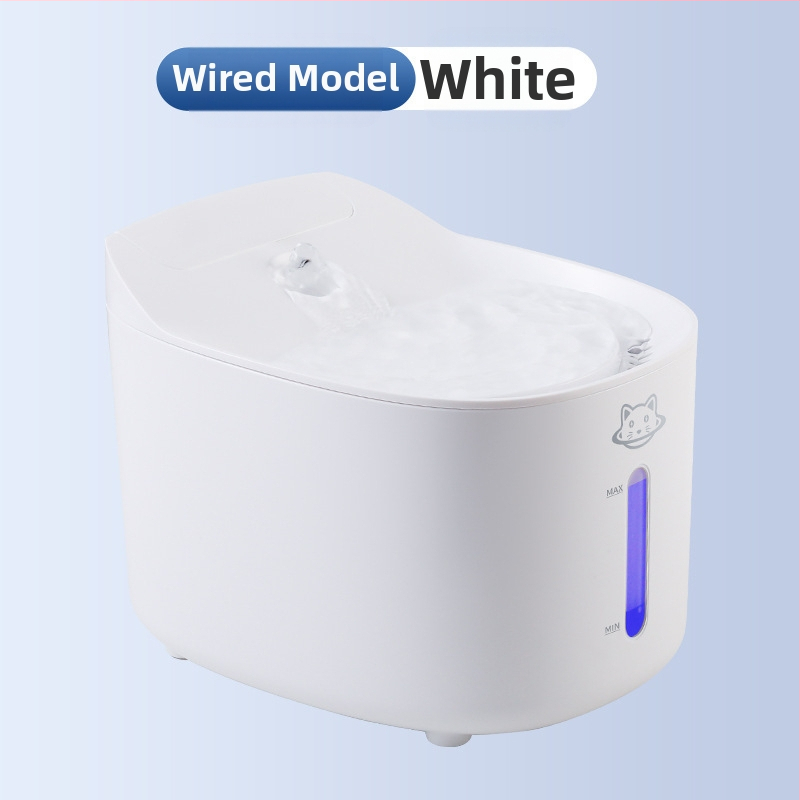 Диспенсър за вода за котки, питейна вода за кучета, домашни любимци, автоматичен циркулационен диспенсър за питейна вода за котки, течаща купа за вода, поилка за вода