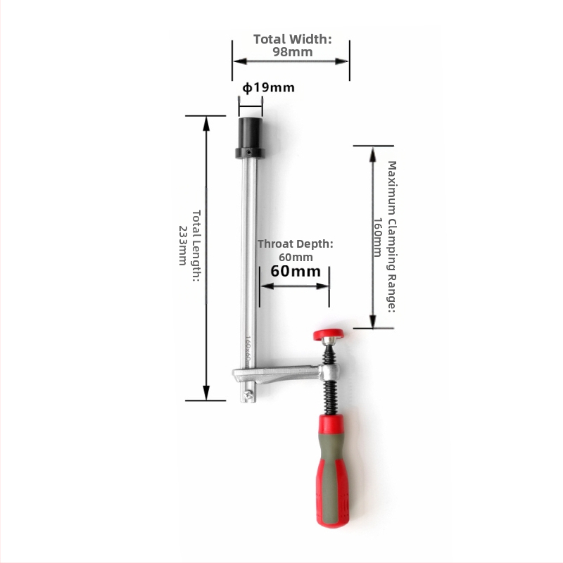 Medienos apdirbimo stalo presas 【Maža didmeninė prekyba】 Plastikinės rankenos medienos apdirbimo greito presavimo spaustukas