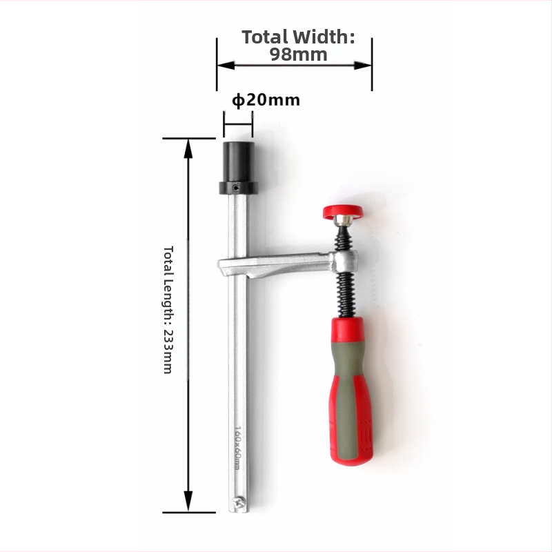 Medienos apdirbimo stalo presas 【Maža didmeninė prekyba】 Plastikinės rankenos medienos apdirbimo greito presavimo spaustukas