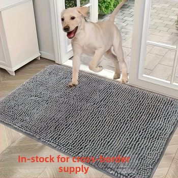 Tarpvalstybinis naminių gyvūnėlių šenilinis vonios kambario durų sugeriantis grindų kilimėlis vonios kambario kojų kilimėlis tualetas neslystančios įėjimo durys namams