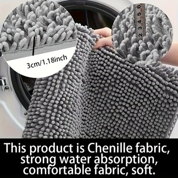 Tarpvalstybinis naminių gyvūnėlių šenilinis vonios kambario durų sugeriantis grindų kilimėlis vonios kambario kojų kilimėlis tualetas neslystančios įėjimo durys namams