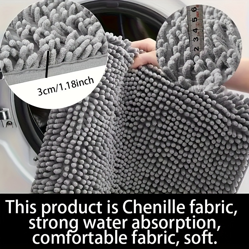 Tarpvalstybinis naminių gyvūnėlių šenilinis vonios kambario durų sugeriantis grindų kilimėlis vonios kambario kojų kilimėlis tualetas neslystančios įėjimo durys namams