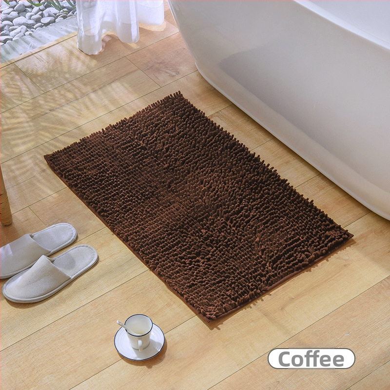 Tarpvalstybinis naminių gyvūnėlių šenilinis vonios kambario durų sugeriantis grindų kilimėlis vonios kambario kojų kilimėlis tualetas neslystančios įėjimo durys namams