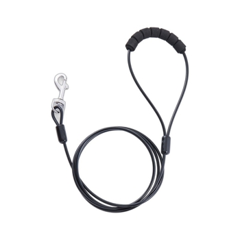 Σχοινί έλξης με αλυσίδα για σκύλους που δεν δαγκώνει, σχοινί από ατσάλι, σχοινί για σκύλους, είδη κατοικίδιων, σχοινί που δεν δαγκώνει, Amazon, πολλαπλά μεγέθη σε απόθεμα