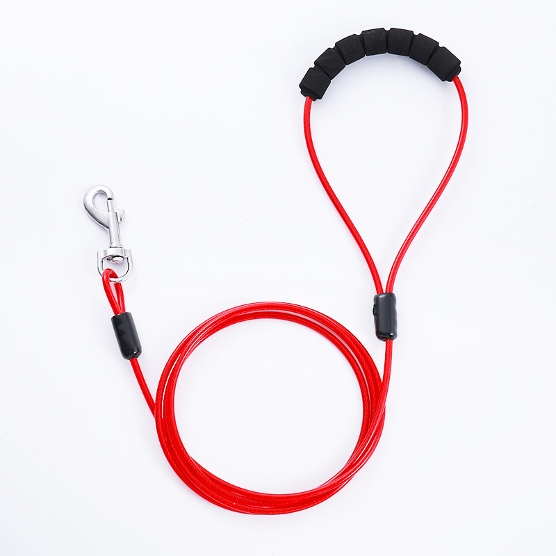 Σχοινί έλξης με αλυσίδα για σκύλους που δεν δαγκώνει, σχοινί από ατσάλι, σχοινί για σκύλους, είδη κατοικίδιων, σχοινί που δεν δαγκώνει, Amazon, πολλαπλά μεγέθη σε απόθεμα