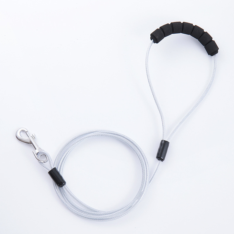 Σχοινί έλξης με αλυσίδα για σκύλους που δεν δαγκώνει, σχοινί από ατσάλι, σχοινί για σκύλους, είδη κατοικίδιων, σχοινί που δεν δαγκώνει, Amazon, πολλαπλά μεγέθη σε απόθεμα