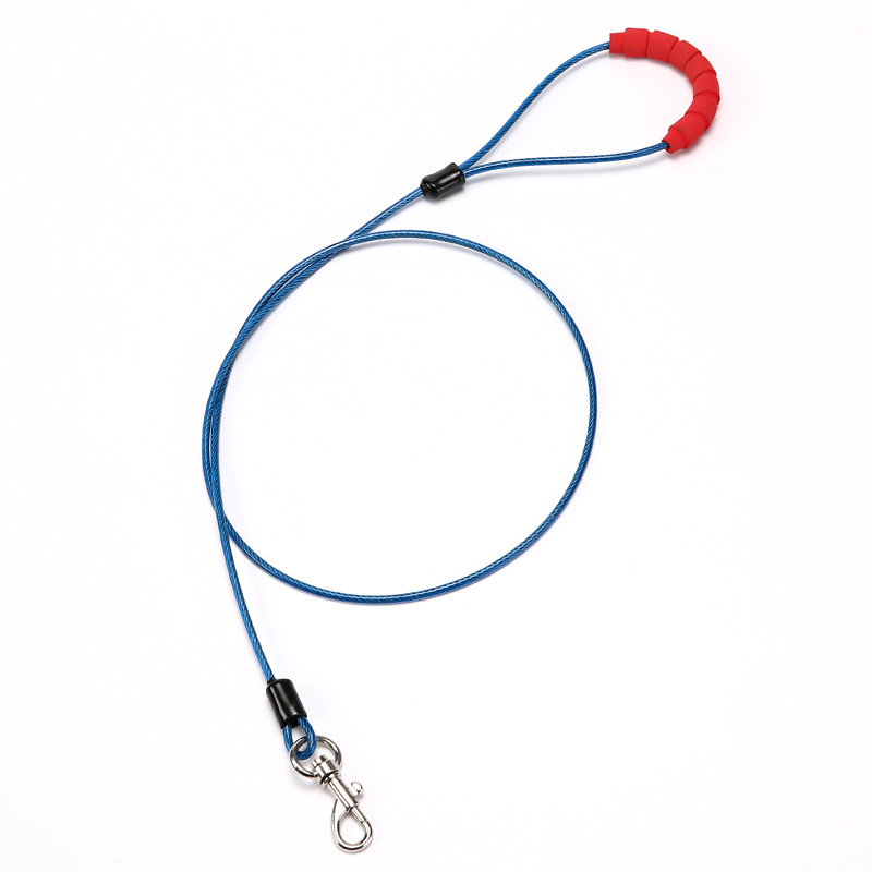 Σχοινί έλξης με αλυσίδα για σκύλους που δεν δαγκώνει, σχοινί από ατσάλι, σχοινί για σκύλους, είδη κατοικίδιων, σχοινί που δεν δαγκώνει, Amazon, πολλαπλά μεγέθη σε απόθεμα