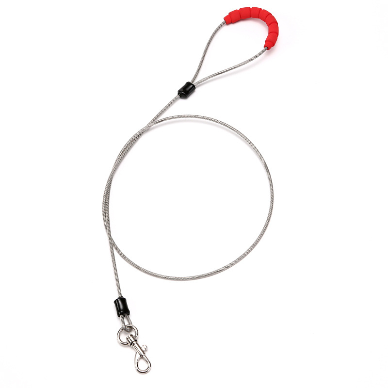 Σχοινί έλξης με αλυσίδα για σκύλους που δεν δαγκώνει, σχοινί από ατσάλι, σχοινί για σκύλους, είδη κατοικίδιων, σχοινί που δεν δαγκώνει, Amazon, πολλαπλά μεγέθη σε απόθεμα