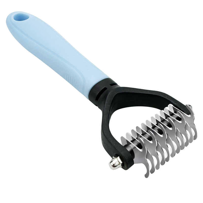 Lemmikloomade karvaeemaldushari kassi-koera karvasõlme jaoks roostevabast terasest karvasõlme jaoks loomade iluhari karvaeemaldus alumine reha karvade vähendamiseks