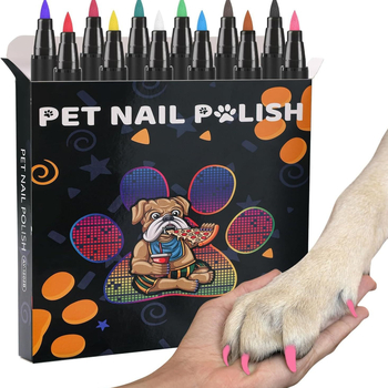 Βερνίκι νυχιών σκύλου, γάτας, μαλακό κεφάλι ακρυλικού μαρκαδόρου, χρώμα γκράφιτι, DYI, βαμμένο στυλό νυχιών για κατοικίδια