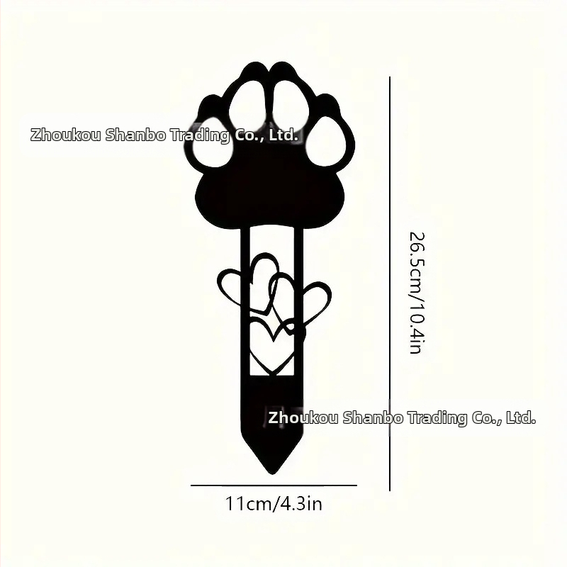 метална купчина паметници за домашни любимци с трансгранична граница, метална купчина паметници за кучешка градина, водоустойчива градинска декорация, декорация за тревна площ