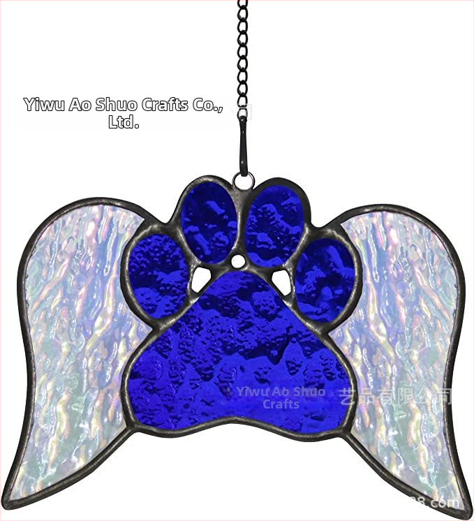 Tarpvalstybinis naujas produktas, angelo sparnai, naminių gyvūnėlių šunų atminimo dovana, suvenyras, pakabinamas langas, saulės gaudytojas, katės letenėlė, pakabinamas aksesuaras