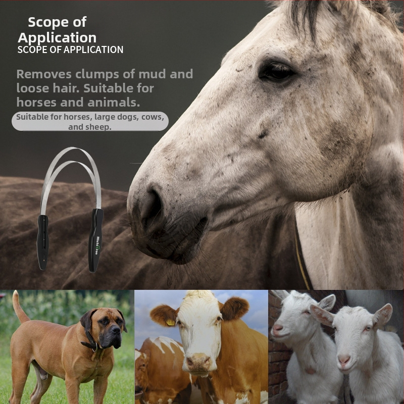 Конска екипировка, назъбено желязо за изстъргване на пот от коне, устройство за изстъргване на вода от коне и сърбеж, инструмент за почистване на коне, изстъргване на пот от коне, конни принадлежности